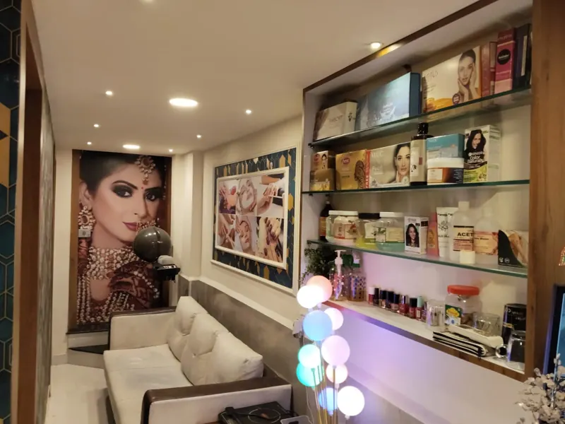 Ayush Spa lounge and products
